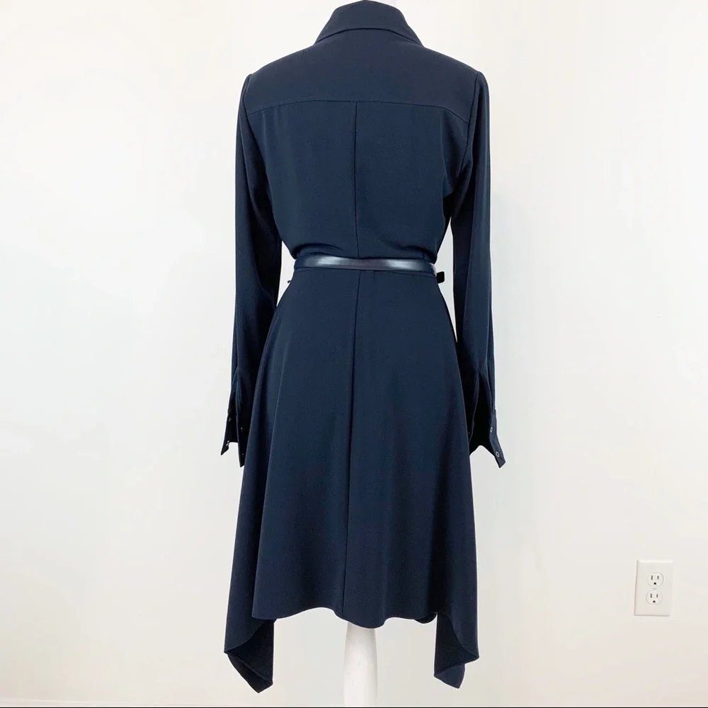 Elie Tahari‎ long sleeve asymmetrical shirt dress